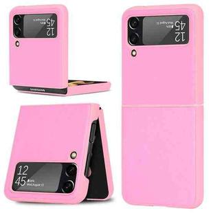 For Samsung Galaxy Z Flip3 5G Plain Texture Phone Case(Pink)