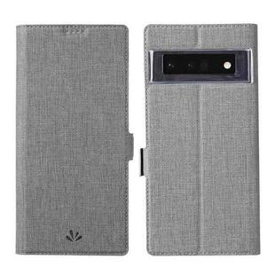 For Google Pixel 6 Pro ViLi K Series Magnetic Buckle Horizontal Flip Leather Phone Case(Grey)