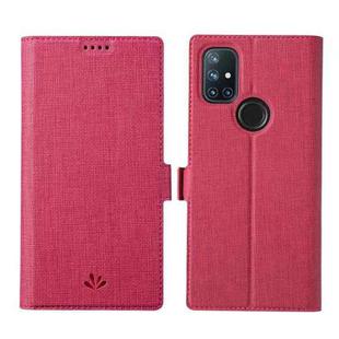 For OnePlus Nord N10 5G ViLi K Series Shockproof Magnetic Buckle Leather Phone Case(Rose Red)