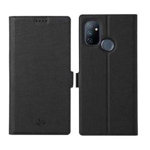 For OnePlus Nord N100 ViLi K Series Shockproof Magnetic Buckle Leather Phone Case(Black)