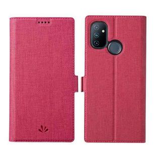 For OnePlus Nord N100 ViLi K Series Shockproof Magnetic Buckle Leather Phone Case(Rose Red)