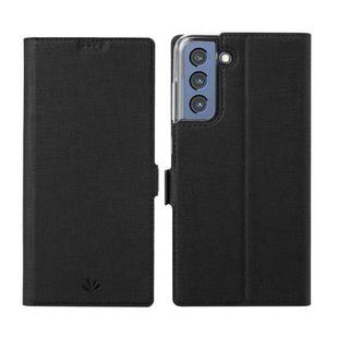 For Samsung Galaxy S21 FE 5G ViLi K Series Magnetic Buckle Horizontal Flip Leather Phone Case(Black)