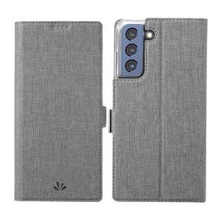 For Samsung Galaxy S21 FE 5G ViLi K Series Magnetic Buckle Horizontal Flip Leather Phone Case(Grey)