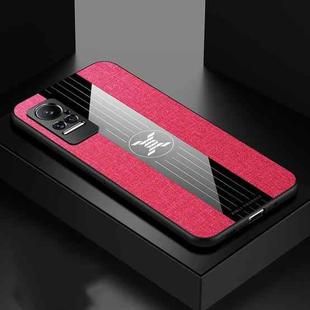 For Xiaomi Civi XINLI Stitching Cloth Texture TPU Phone Case(Red)