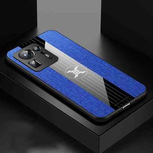 For Xiaomi Mi Mix 4 XINLI Stitching Cloth Texture TPU Phone Case(Blue)
