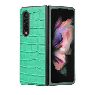 For Samsung Galaxy Z Fold3 5G Bamboo Texture Phone Case(Green)