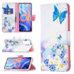 For Xiaomi Redmi Note 11 5G Colored Drawing Pattern Leather Phone Case(Butterfly Love)