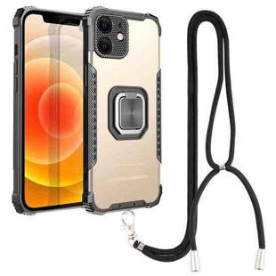 For iPhone 12 mini Lanyard Aluminum TPU Case (Gold)