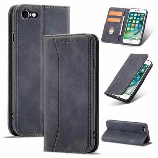 Magnetic Dual-fold Leather Case For iPhone 6s / 6(Black)