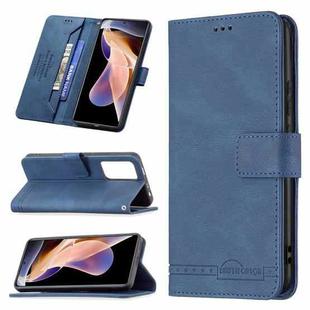 For Xiaomi Redmi Note 11 Pro / 11 Pro+ Magnetic Clasp RFID Blocking Anti-Theft Leather Case(Blue)