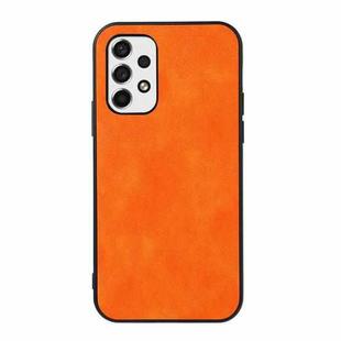For Samsung Galaxy A53 5G Two-color Lychee Texture Phone Case(Orange)
