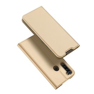 For Xiaomi Redmi Note 8T DUX DUCIS Skin Pro Series Horizontal Flip PU + TPU Leather Case, with Holder & Card Slots(Gold)