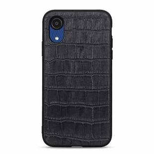 For Samsung Galaxy A03 Core Crocodile Texture Leather Phone Case(Black)