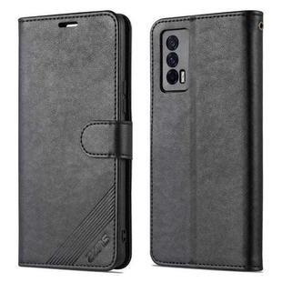 For vivo iQOO Neo5 AZNS Sheepskin Texture Flip Leather Phone Case(Black)