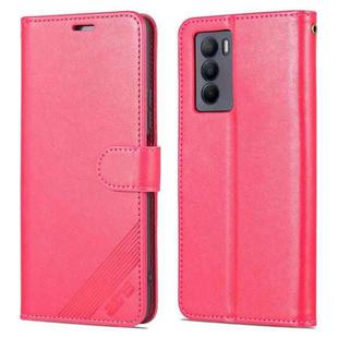 For vivo T1 5G AZNS Sheepskin Texture Flip Leather Phone Case(Red)