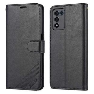 For OPPO K9s / Realme Q3s AZNS Sheepskin Texture Flip Leather Phone Case(Black)