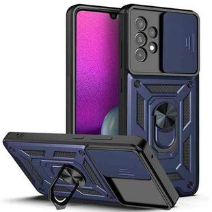 For Samsung Galaxy A33 5G Sliding Camera Design TPU + PC Phone Case(Blue)