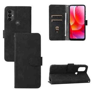 For Motorola Moto G Power 2022 Skin Feel Magnetic Horizontal Flip Leather Phone Case(Black)