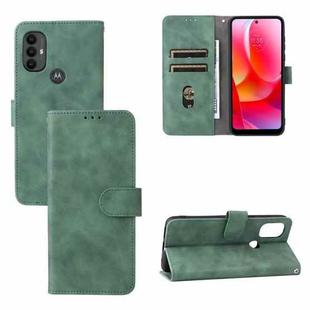 For Motorola Moto G Power 2022 Skin Feel Magnetic Horizontal Flip Leather Phone Case(Green)