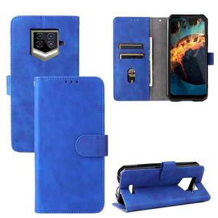 For Oukitel WP15 5G Solid Color Skin Feel Magnetic Buckle Leather Phone Case(Blue)