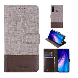 For Xiaomi Redmi Note 8 MUMXA MX102 Horizontal Flip Canvas Stitching Leather Case with Holder & Card Slots & Wallet(Brown)