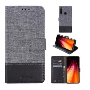 For Xiaomi Redmi Note 8T MUMXA MX102 Horizontal Flip Canvas Stitching Leather Case with Holder & Card Slots & Wallet(Black)