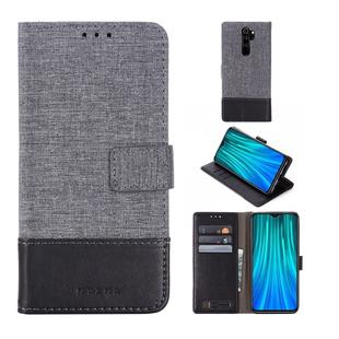 For Xiaomi Redmi Note 8 Pro MUMXA MX102 Horizontal Flip Canvas Stitching Leather Case with Holder & Card Slots & Wallet(Black)