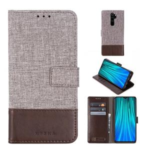 For Xiaomi Redmi Note 8 Pro MUMXA MX102 Horizontal Flip Canvas Stitching Leather Case with Holder & Card Slots & Wallet(Brown)