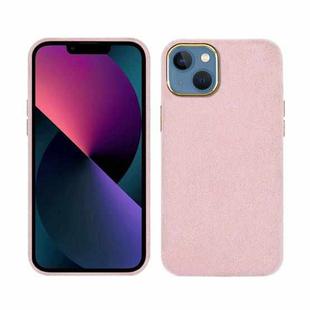 For iPhone 13 Plush Roughout PU Phone Case(Pink)