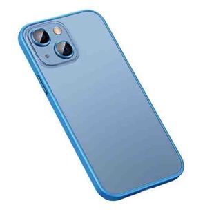 For iPhone 13 Matte PC + TPU Phone Case(Sierra Blue)