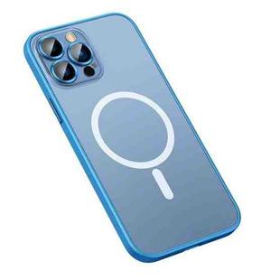 For iPhone 12 Pro MagSafe Matte Phone Case(Sierra Blue)