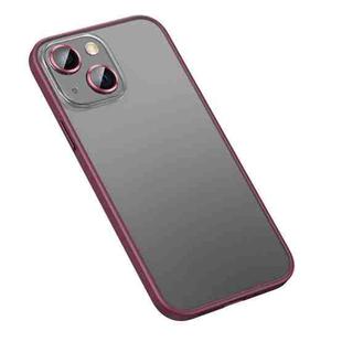 For iPhone 13 mini Matte PC + TPU Phone Case (Red)