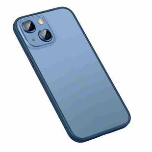 For iPhone 13 mini Matte PC + TPU Phone Case (Dark Blue)