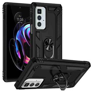 For Motorola Edge 20 Pro Shockproof TPU + PC Phone Case(Black)