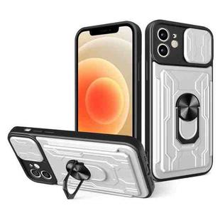 For iPhone 11 Sliding Camshield Card Phone Case (White)