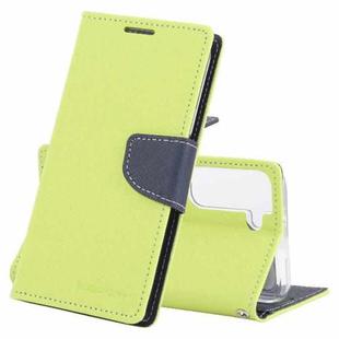 For Samsung Galaxy S22 5G GOOSPERY FANCY DIARY Cross Texture Leather Phone Case(Green)