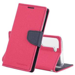 For Samsung Galaxy S22 5G GOOSPERY FANCY DIARY Cross Texture Leather Phone Case(Rose Red)