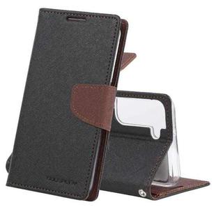 For Samsung Galaxy S22 5G GOOSPERY FANCY DIARY Cross Texture Leather Phone Case(Coffee)