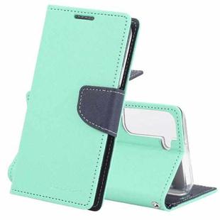 For Samsung Galaxy S22+ 5G GOOSPERY FANCY DIARY Cross Texture Leather Phone Case(Mint Green)