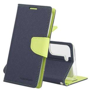 For Samsung Galaxy S22+ 5G GOOSPERY FANCY DIARY Cross Texture Leather Phone Case(Navy Blue)