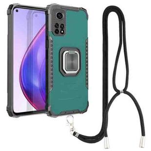 For Xiaomi Mi 10T Pro 5G / 10T 5G Aluminum Alloy + TPU Phone Case with Lanyard(Green)