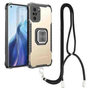 For Motorola Moto G Stylus 2021 Aluminum Alloy + TPU Phone Case with Lanyard(Gold)