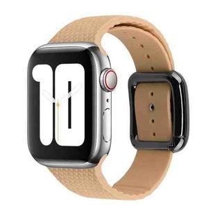 Black Buckle Silicone Watch Band For Apple Watch Ultra 49mm / Series 8&7 45mm / SE 2&6&SE&5&4 44mm / 3&2&1 42mm(Walnut)