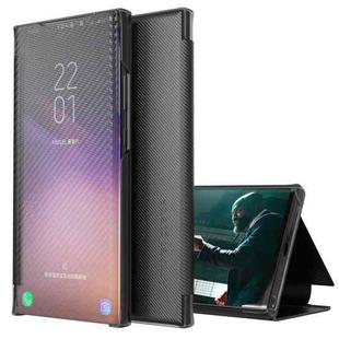For Xiaomi Redmi Note 11 Pro 5G Carbon Fiber View Time Leather Phone Case(Black)