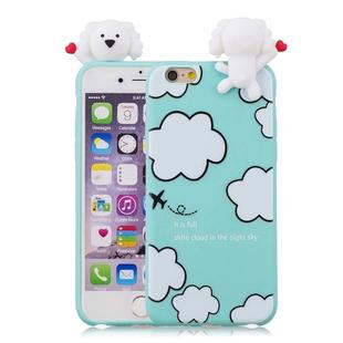 For iPhone 6 Shockproof Cartoon TPU Protective Case(Clouds)