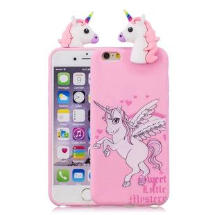 For iPhone 6 Shockproof Cartoon TPU Protective Case(Unicorn)