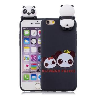 For iPhone 6 Shockproof Cartoon TPU Protective Case(Two Pandas)