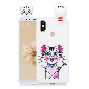 For Xiaomi Redmi 6 Pro Shockproof Cartoon TPU Protective Case(Cat)