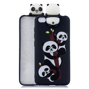 For Xiaomi Redmi Go Shockproof Cartoon TPU Protective Case(Three Pandas)