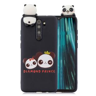For Xiaomi Redmi Note 8 Pro Shockproof Cartoon TPU Protective Case(Two Pandas)